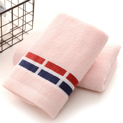 

2PcsLot Striped 100 Cotton Cleaning Face Hand Towels for Home Bathroom Kitchen