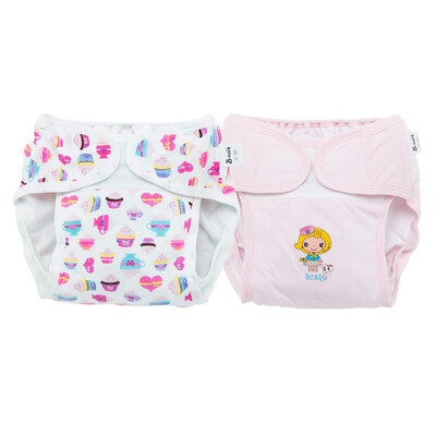 

1 artikel Meisje Verstelbare Baby Puur katoen katoenen Luiers Herbruikbare Luier Broek Baby