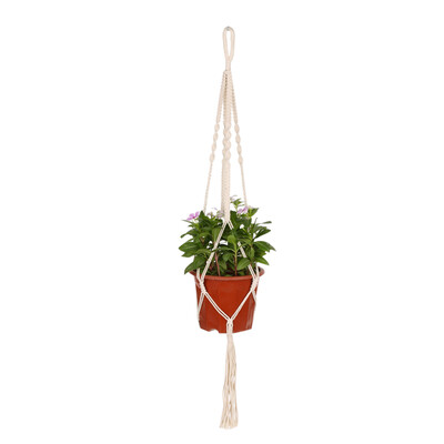 

Macrame Plant Hanger Indoor Outdoor Flower Pot Hanging Planter Basket Cotton Rope 4 Legs 39 Inch