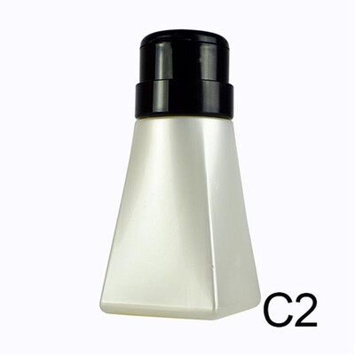 

C Type Empty Pump Dispenser Nail Tools Bottle for Liquid Alcohol Remover Cleaner Refillable Container 200ml