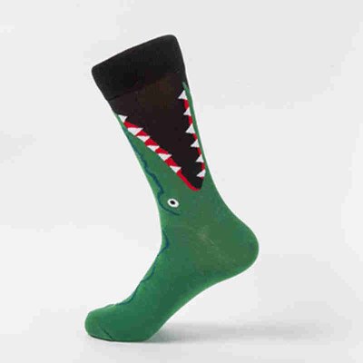 

Aa-shop Men Cartoon Women Big Size Zebra Balck&white stripes Shark head Whale mouth Socks
