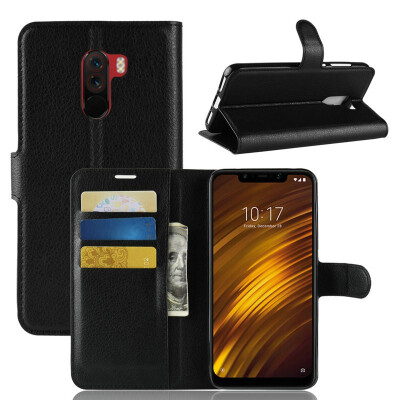 

for Xiaomi Pocophone F1 WIERSS Wallet Phone Case for Xiaomi Poco F1 618" Flip Leather Cover Case Etui Fundas Capa Coque