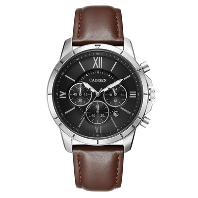 

Cadisen Watch Men Sport Chronograph Clock Quartz Wristwatch Business Waterproof Watch Men