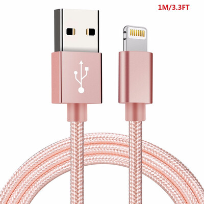 

Lightning iPhone Cable Nylon Braided Syncing&Charging Cord for iPhone iPad iPod