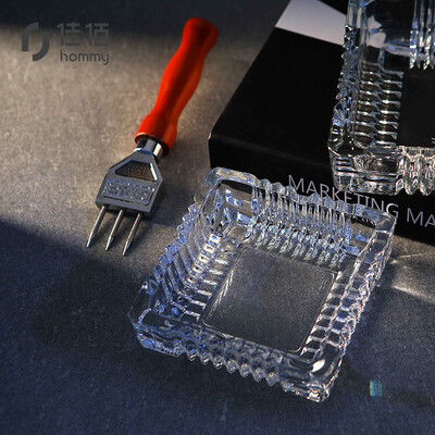 

Jiayi square crystal European-style ashtray home living room office reception room hotel restaurant ashtray