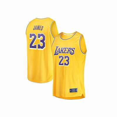 

2019 New Los Angeles Lakers 23 LeBron James Basketball Jersey 23 James Mens Purple Yellow White Basketball Jersey