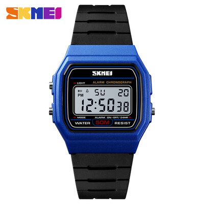 

SKMEI 1412 Men Analog Digital Watch Fashion Casual Sports Wristwatch Time Display Alarm 5ATM Waterproof Leather Strap Backlight