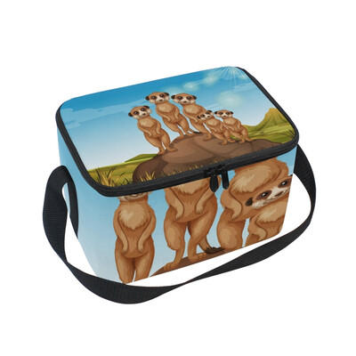 

ALAZA Lunch Box Insulated Animal Family Lunch Bag Large Cooler Tote Bagfor Men Women
