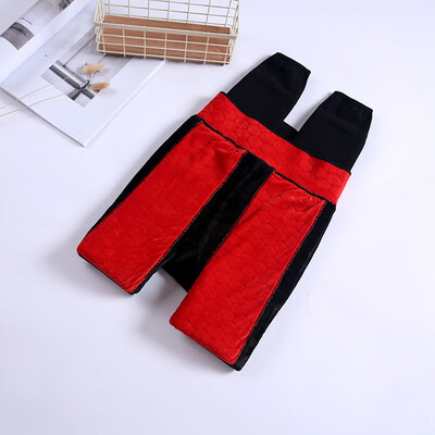 

New autumn winter 2018 massage velvet patch plus thick leggings warm pants women step foot integrated pants