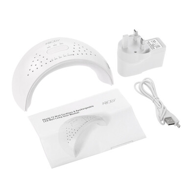 

Abody 12W LED UV Lamp Cordless Nail Dryer Fingernail & Toenail Nail Curing Machine Nail Art Painting Salon Tool UK Plug