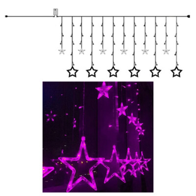 

Wedding Decoration 108 Bulbs LED 25M Indoor Outdoor Party Christmas Tree Garden Yard Fence Lamp Holiday Pentacle Curtain Twinkle