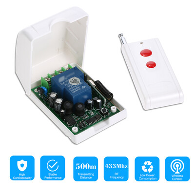 

Smart Home 433Mhz RF AC85V-250V Single Channel Learning Code Wireless Remote Control Switch Relay Receiver Transmitter Universal R