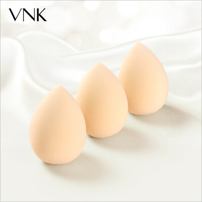 

VNK milk yellow beauty egg 3 packs fixed makeup puff wet&dry makeup sponge does not eat powder water&big drop shape