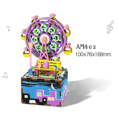 

Original cartoon fashion wooden music box multi style creative 3D stereo adult children