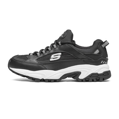 

Skechers casual shoes mens LIFESTYLE series straps running cushioning 666028 black 41
