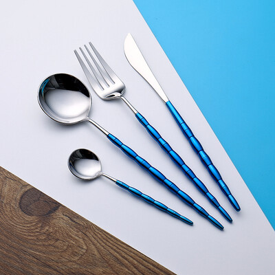 

STRUST 4pc set 304 stainless steel European luxury flatware set elegant design cutlery spoon forks