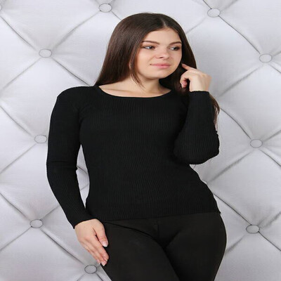 

Pure cashmere sweater curling low round neck pullover slim bottoming authentic spring&autumn sweater women