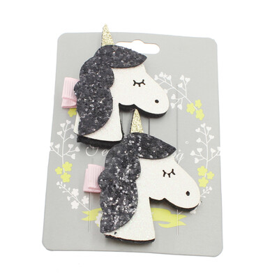 

Cartoon Animal Hair Clip Kid Lovely Glitter Unicorn Hairpin Children Cute Hairgrip Hair Accessories Gift