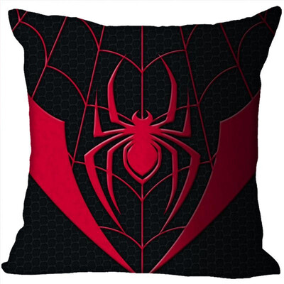 

Spiderman Pillow Cover Bedroom Home Office Decorative Pillowcase Square Zipper Pillow Cases Satin Fabric No Fade