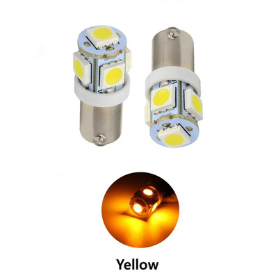 

Door Lights BA9S 5SMD 5050 12V T4W White Red Green Blue Yellow Car Indicators Bulb Tail Light Wedge Lamp