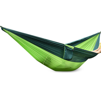 

Outdoor One Person Assorted Color Parachute Nylon Fabric Hammock