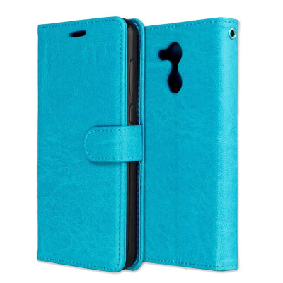 

MOONCASE Huawei Glory 6C Pro 3 Card Photo Frame Leather Case - Blue