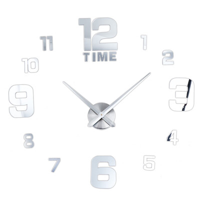 

DIY Wall Clock 3D Mirror Effect Stickers Home Decoration