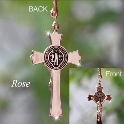 

​ 1pcs Car Interior decorative pendant Jesus Crucifix Figurine Hanging Ornaments Fashionable Car Rearview Mirror Pendants Gifts