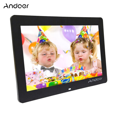 

Andoer 14" Wide Screen HD LED Digital Picture Frame Digital Album High Resolution 1280800 Electronic Photo Frame with Remote Cont