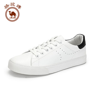 

Camel brand white shoes male Korean version with tide skateboard collision color casual sports W912226530 white black 39245 yards