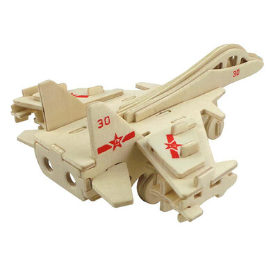 

DIY 3D Wooden Puzzle Big Plane for Kids Gift