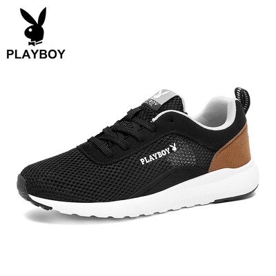 

Playboy PLAYBOY sports running mesh casual shoes mens low to help lightweight non-slip DS83069 black 39
