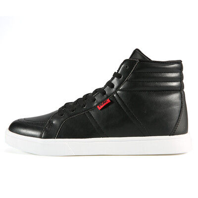 

PEAK mens shoes fashion high-top skateboard shoes wear-resistant non-slip casual shoes sports shoes DB840741 black red 43 yards