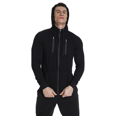 

FITTOO Mens Authentic Zip Hoodie Lightweight Fitted Heather Sport Workwear Sweatshirt