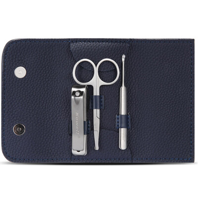 

Korea Kowell Han Kewei nail clipper import stainless steel nail clippers personal care repair capacity combination 3 piece set KB306 blue