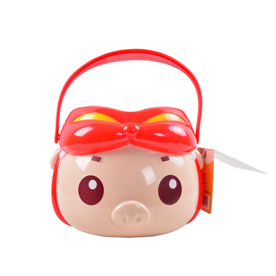 

New&new fine art Halloween candy bucket cute creative funny decoration childrens gift portable small box packed candy box pig pig