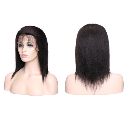 

10-22 Inches Lace Front Human Hair Wigs Extensions Straight Virgin Human Hair Wigs With Hair Wigs For Women With Baby Hair