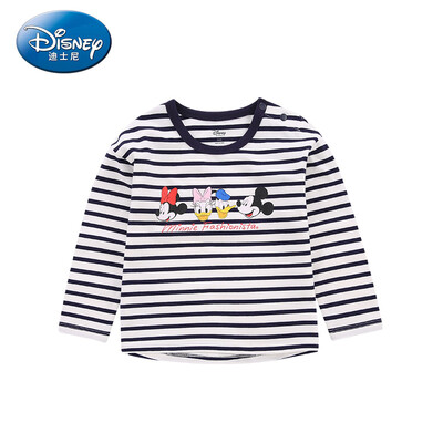 

Disney Disney self-employed childrens clothing girls small childrens fashion knit long-sleeved T-shirt top 2019 spring&summer new DA9169D3E02 white Tibetan green strip 110