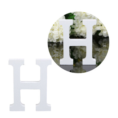 

Wooden Alphabet Letters White Wooden Wedding Supplies Photography Props Festival Party Decorative