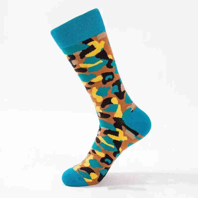 

Aa-shop Men Fashion Camouflage Street Male Fuuny Happy Lucky Socks