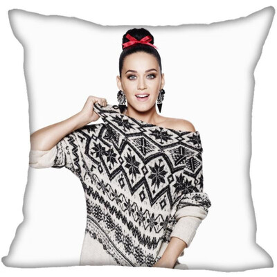 

Katy Perry Pillow Cover Bedroom Home Office Decorative Pillowcase Square Zipper Pillow Cases Satin Fabric No Fade