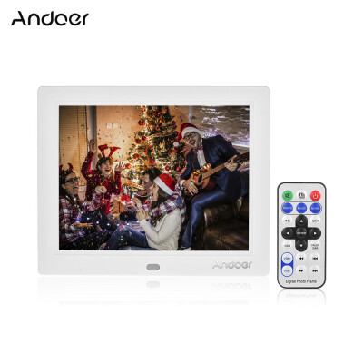 

Andoer C805 8 Inches Compact LED Digital Photo Frame Desktop Album 1024 768 43 Supports Music Video Clock Calendar Functions