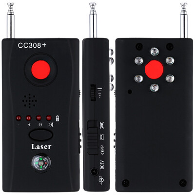 

CC308 Anti-Spy Detector Covert Camera Lens RF Signal Bug GSM Device Finder