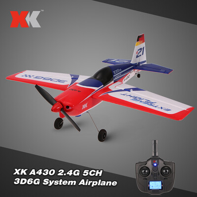 

XK A430 24G 5CH Brushless Motor 3D6G System RC Airplane 430mm Wingspan EPS Aircraft Compatible Futaba S-FHSS RTF