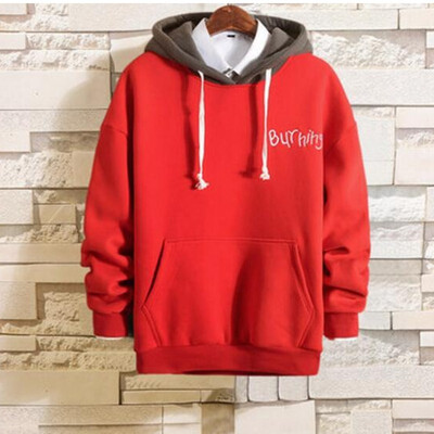 

Mens Autumn Hooded Hoodie Korean Sweater Mens Growth Sleeve Loose Clothes Spring&Autumn Student Jacket Trend