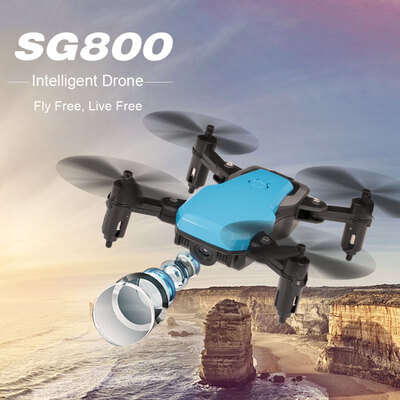 

SG800 Mini 24G Foldable RC Drone Altitude Hold One Key Return Headless Mode RC Quadcopter for Training Christmas Gift