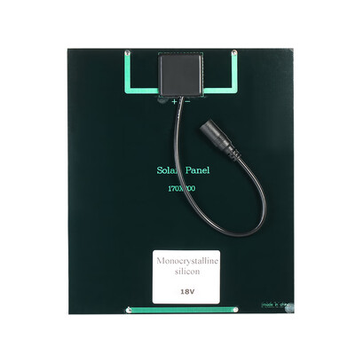 

6W 18V Monocrystalline Silicon Solar Panel Portable Power Bank Charger Solar Cell with DC Female Port