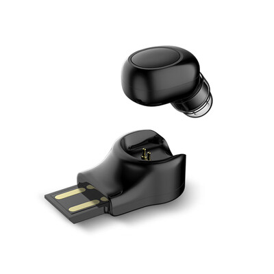 

Wireless Bluetooth Earphone Invisible In Ear Earbud Handsfree Car Sports Headset with Charging Dock