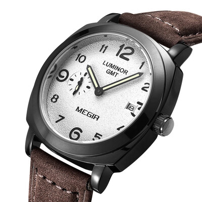 

MEGIR 1046 Male Japan Quartz Watch with Date Function Working Sub-dial