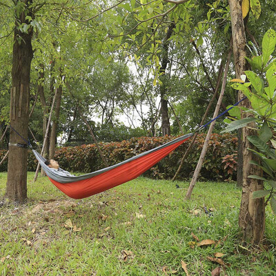 

260 x 140CM Portable Two People Parachute Fabric Mosquito Net Hammock for Indoor Outdoor Use